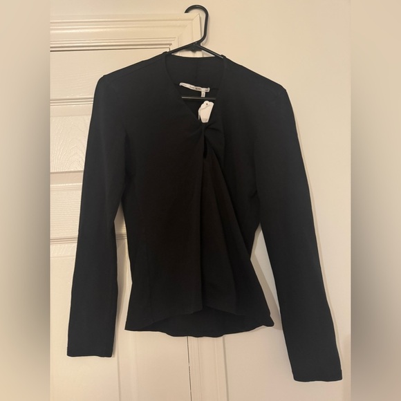 PROENZA SCHOULER WHITE LABEL LONG SLEEVE KEYHOLE TOP - Picture 5 of 5